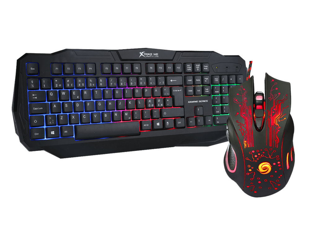 Evermart Denton Gaming Sæt Til Ps4 / Xbox One Tastatur & Mus Til Ps4