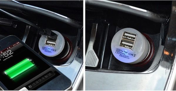 dobbelt usb oplader til mobil / iphone dobbelt usb oplader til mobil / iphone