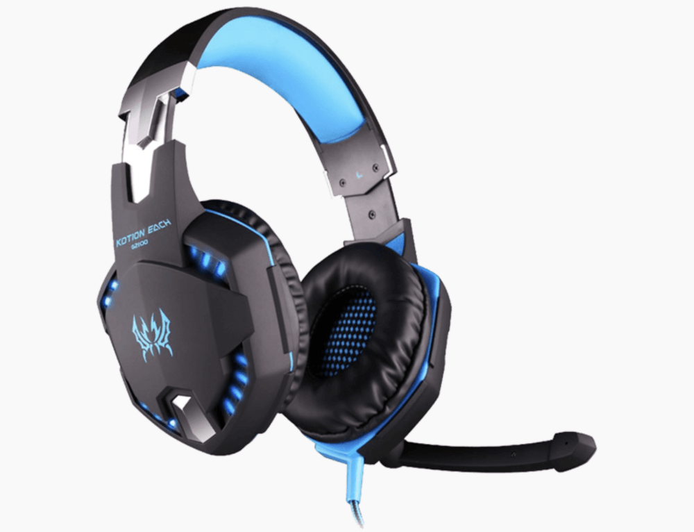 Gaming headphones med lys